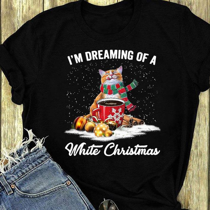 84ceecea hot i m dreaming of a white christmas cat shirt 4 - Hot I’m Dreaming Of A White Christmas Cat shirt