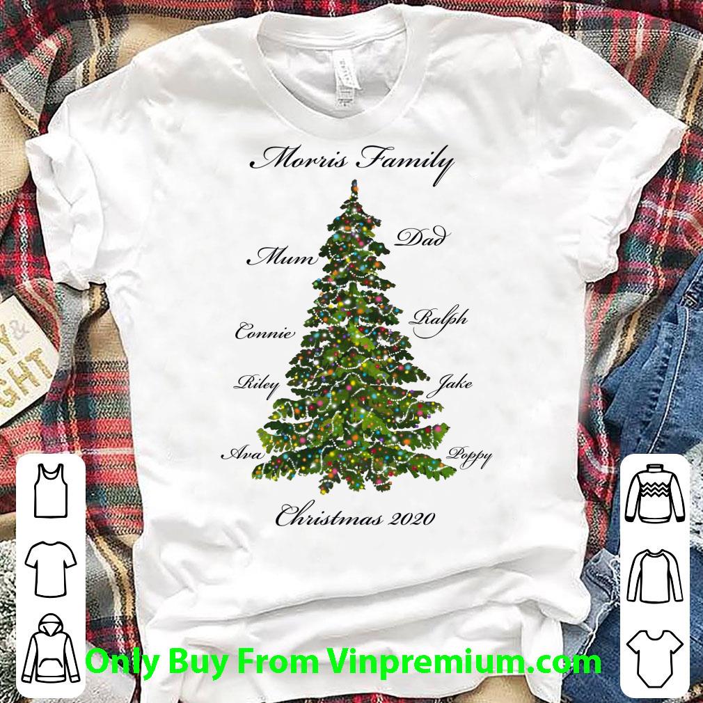Pretty Morris Family Mum Dad Chrismas Tree shirt