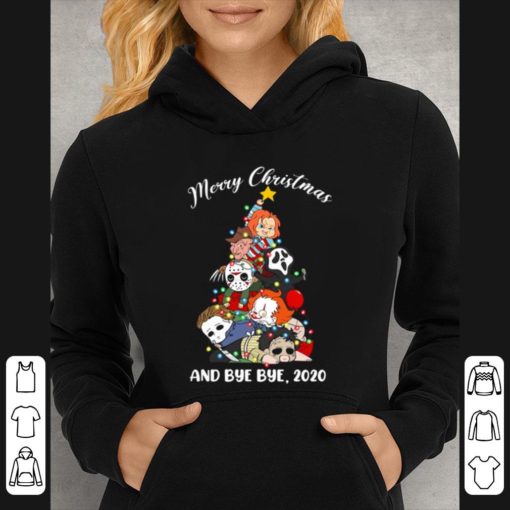 d5d680a3 great horror characters tree merry christmas and bye bye 2020 shirt 4 - Great Horror Characters Tree Merry Christmas And Bye Bye 2020 shirt