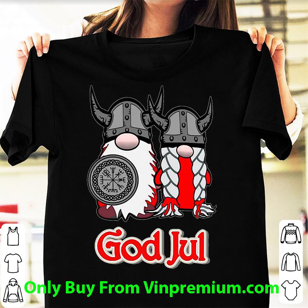 Hot God Jul Viking Nisse Christmas shirt