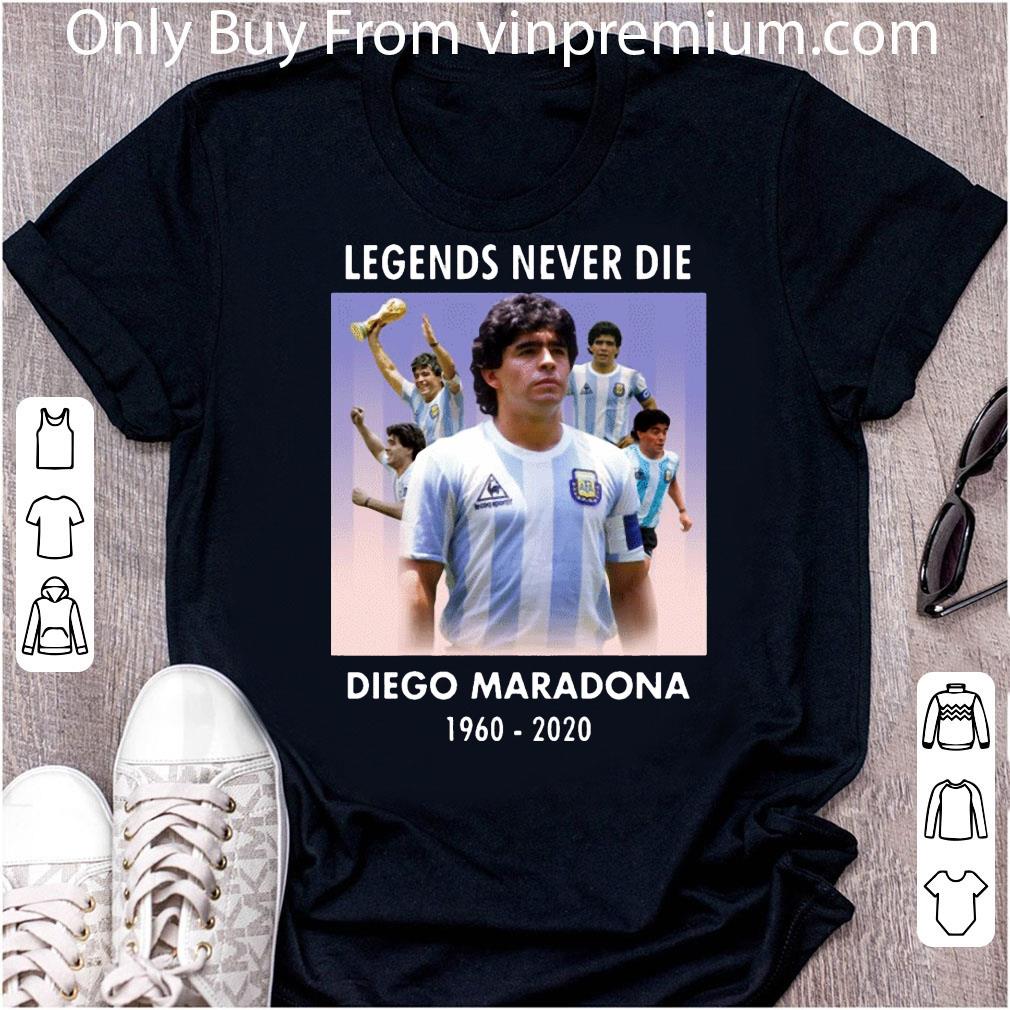 Pretty Legend Never Die Rest In Peace Diego Maradona 1960-2020 shirt