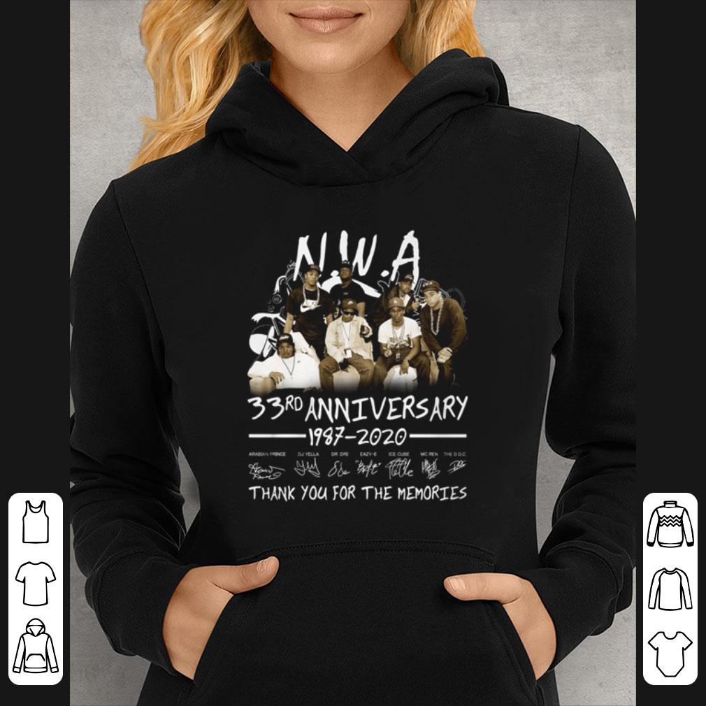 4db9ad86 hot n w a 33rd anniversary 1987 2020 all members signatures shirt 4 - Hot N.w.a 33rd Anniversary 1987-2020 All Members Signatures shirt