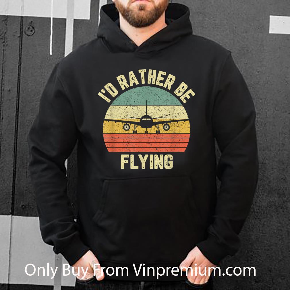 6092f12e official pilot i d rather be flying airplane pilot vintage shirt 4 - Official Pilot I'd Rather Be Flying Airplane Pilot Vintage shirt