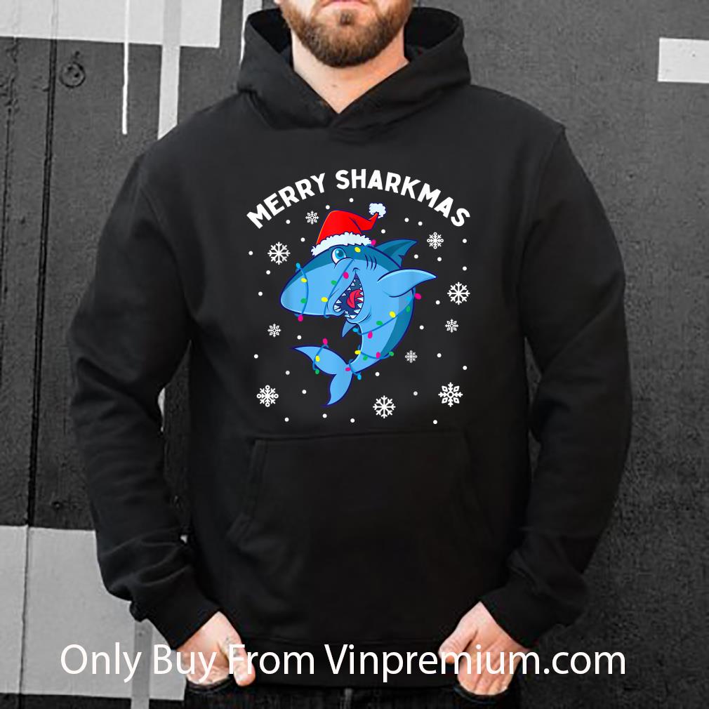 Hot Merry Sharkmas Santa Christmas Sharks Lover shirt 834ec7da hot merry sharkmas santa christmas sharks lover shirt 4 - Hot Merry Sharkmas Santa Christmas Sharks Lover shirt