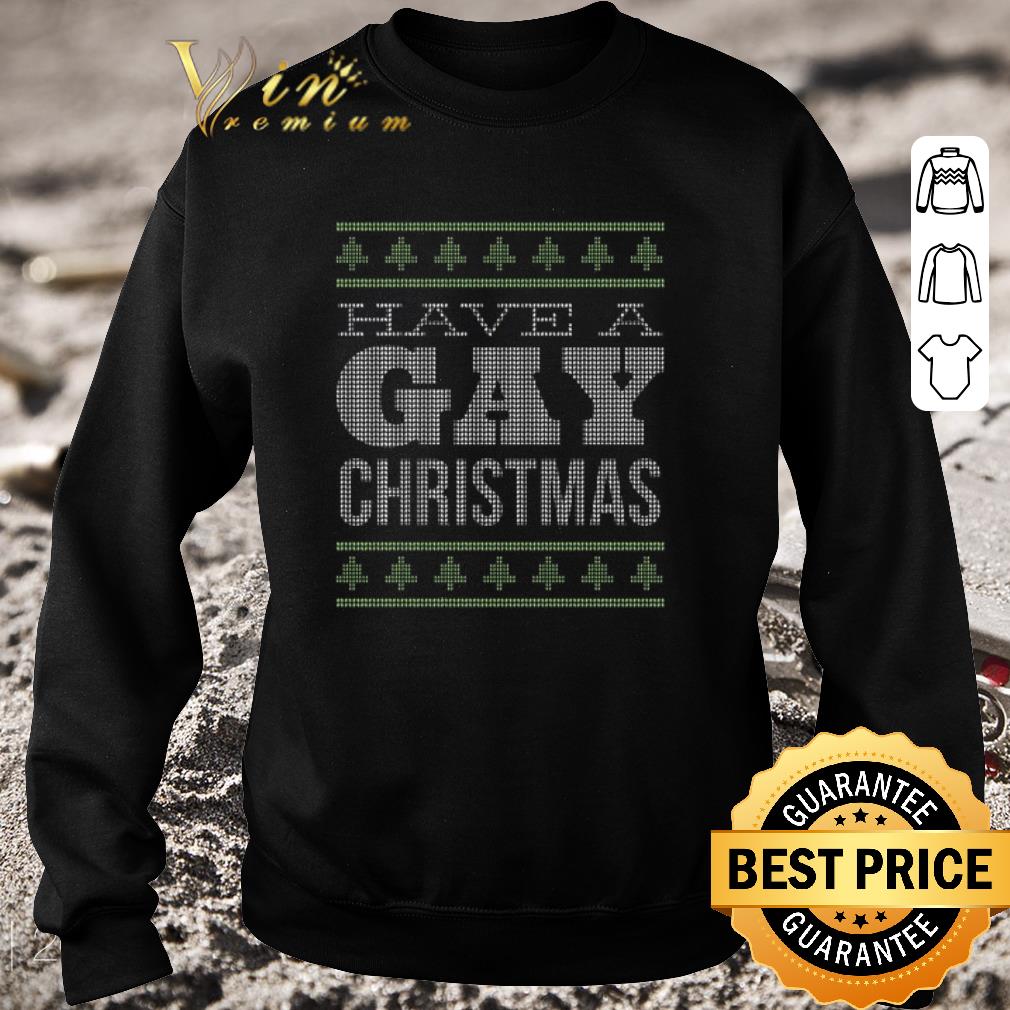 b2fb1264 nice have a gay christmas ugly sweater shirt 4 - Nice Have A Gay Christmas Ugly Sweater shirt
