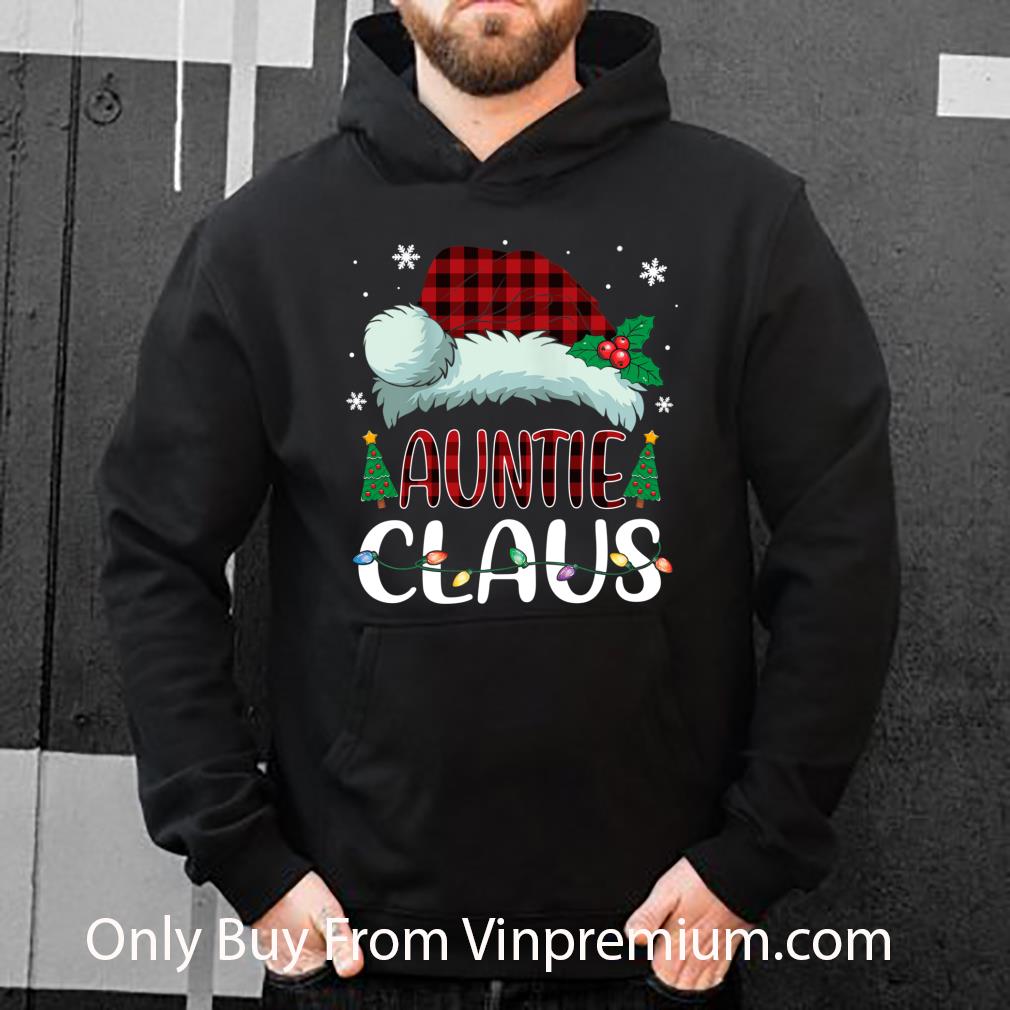 Pretty Auntie Claus Christmas Santa Hat Buffalo Matching shirt ceba695c pretty auntie claus christmas santa hat buffalo matching shirt 4 - Pretty Auntie Claus Christmas Santa Hat Buffalo Matching shirt