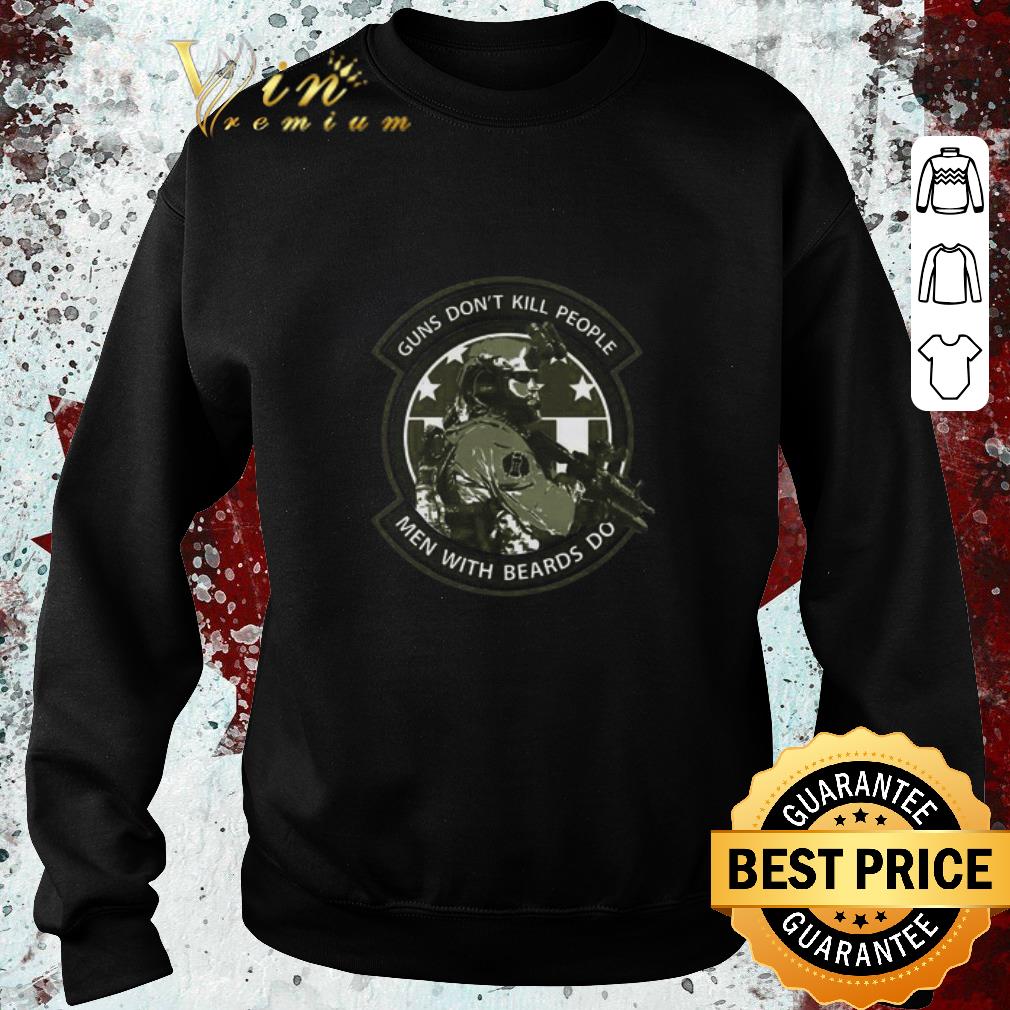 e768cdd9 funny guns don t kill people men with beards do shirt 4 - Funny Guns Don’t Kill People Men With Beards Do shirt