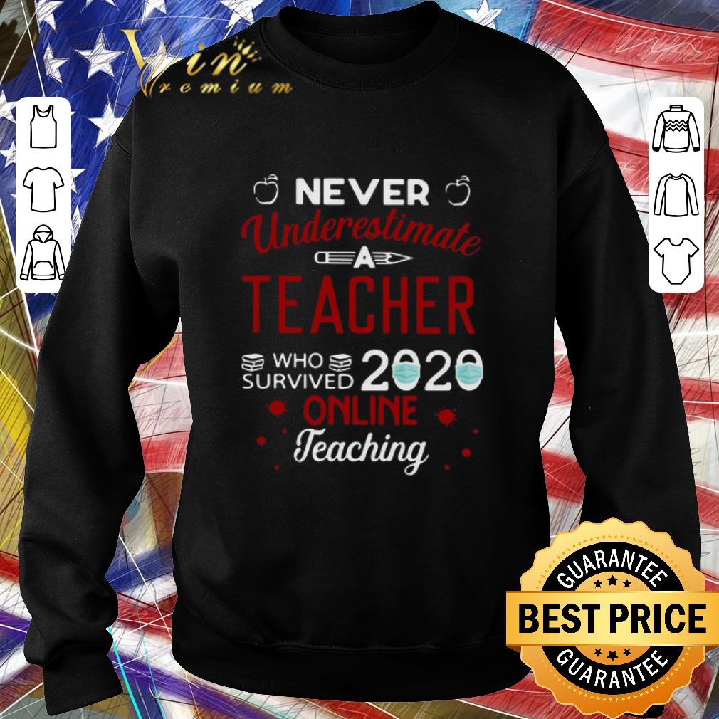 0dcc673f original never underestimate teacher who survived 2020 online teaching shirt 4 - Original Never Underestimate Teacher Who Survived 2020 Online Teaching shirt
