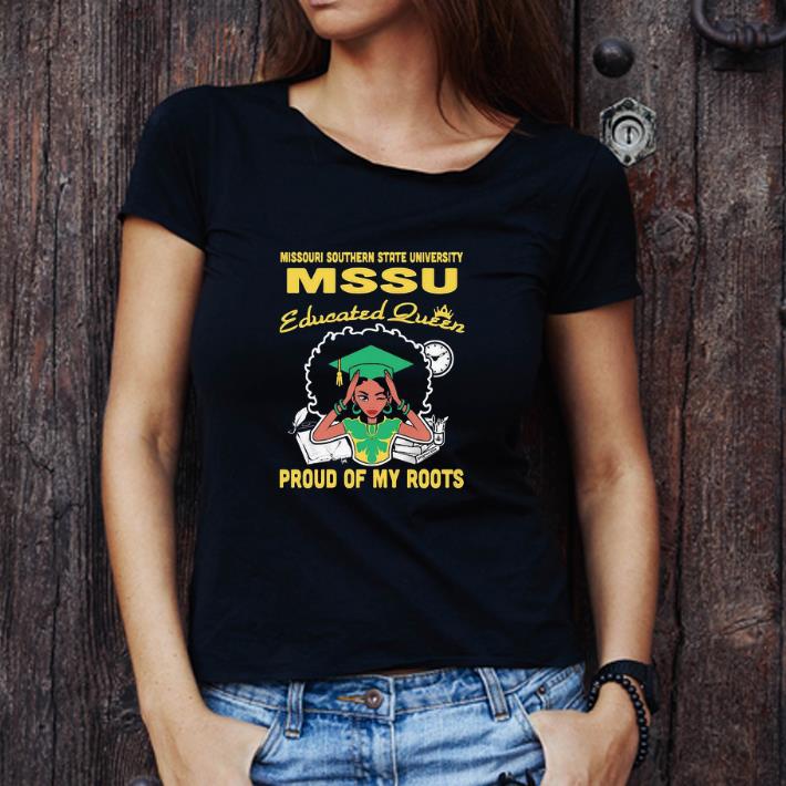 Awesome Black Girl Missouri Southern State University Educated Queen shirt