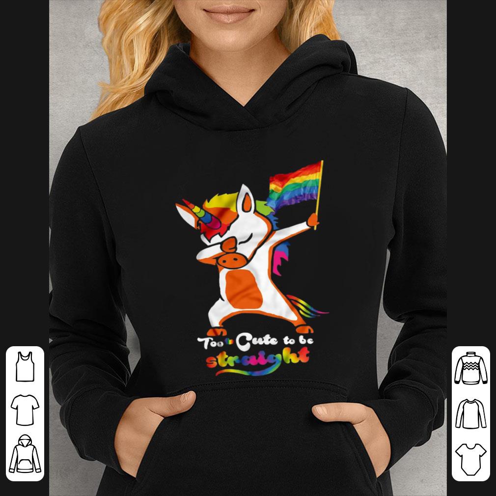 Original Lgbt Flag Dabbing Unicorn Too Cute To Be Straight shirt a7292669 original lgbt flag dabbing unicorn too cute to be straight shirt 4 - Original Lgbt Flag Dabbing Unicorn Too Cute To Be Straight shirt