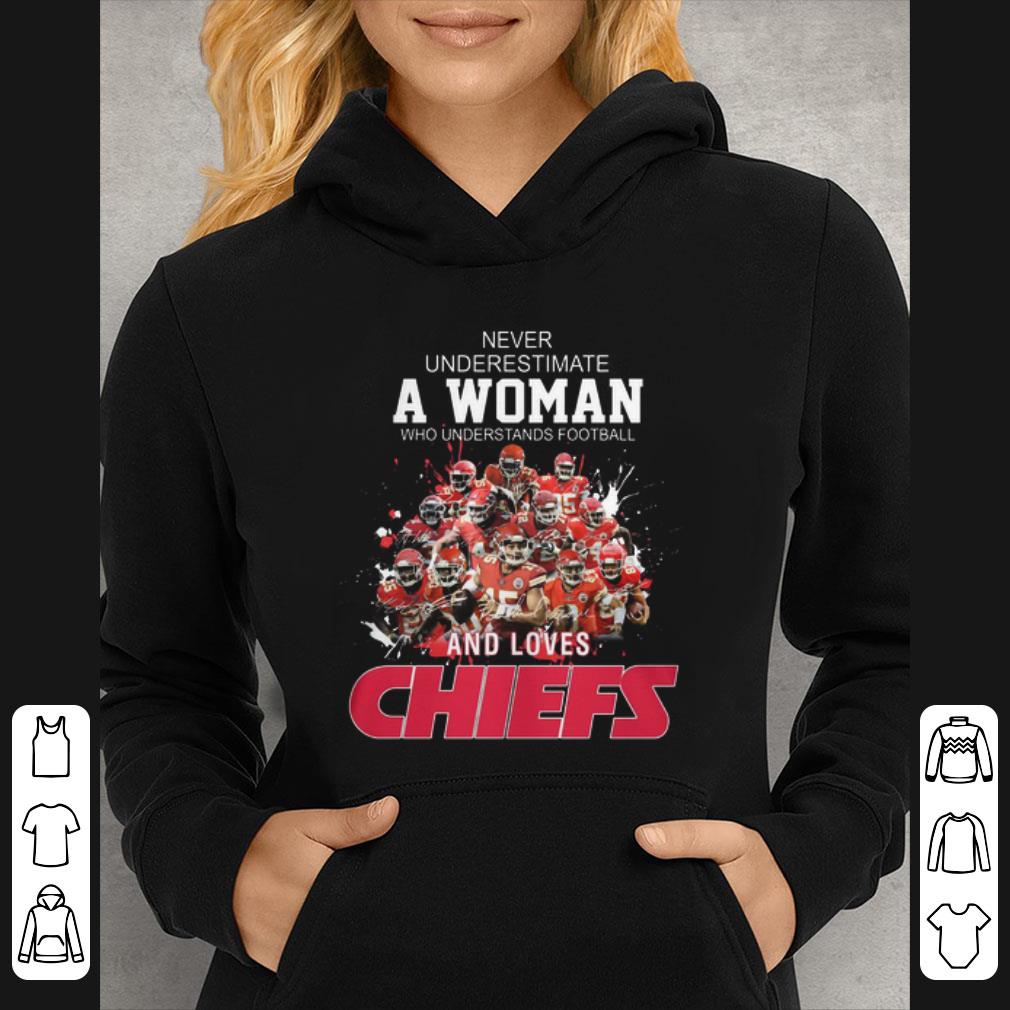 19f012b1 official never underestimate a woman who signatures kansas city chiefs shirt 4 - Official Never underestimate a woman who signatures Kansas City Chiefs shirt