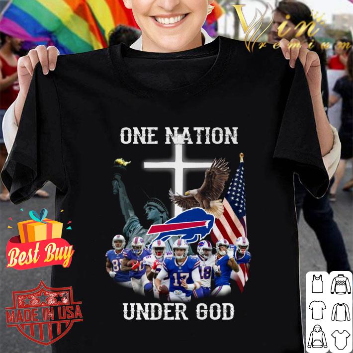 Premium Buffalo Bills One Nation Under God American Flag shirt