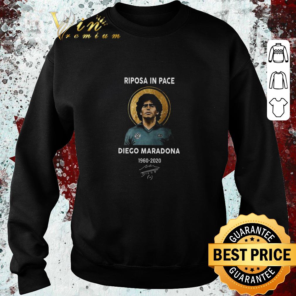 2aa71133 original riposa in pace rip diego maradona 1960 2020 signature shirt 4 - Original Riposa In Pace RIP Diego Maradona 1960-2020 Signature shirt