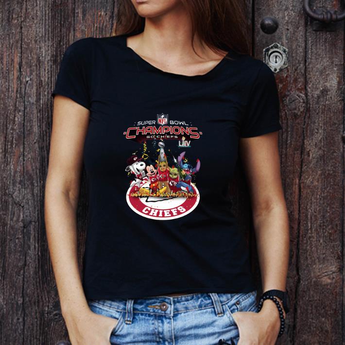 Great Snoopy Mickey Groot Baby Yoda Stitch Kansas City Chiefs Super Bowl Champions shirt