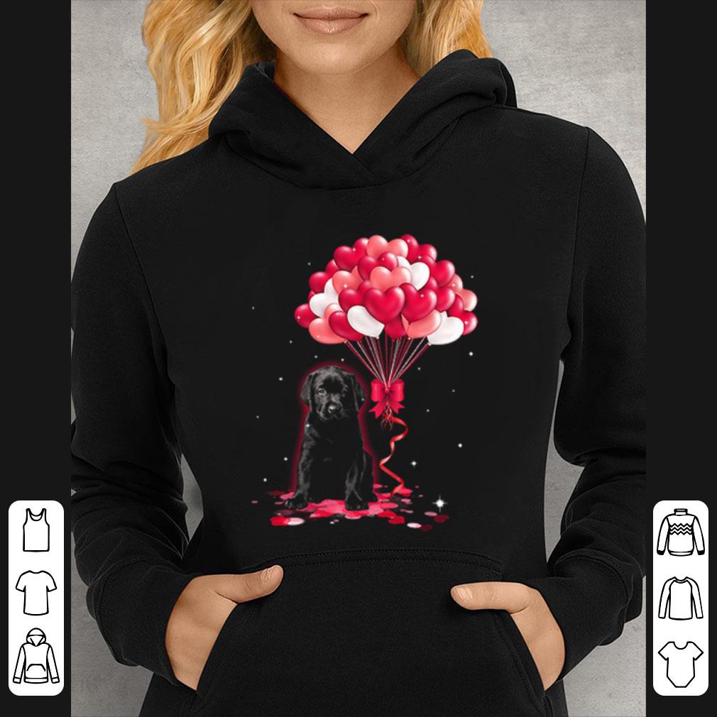2f2f486e premium black labrador dog love balloons heart shirt 4 - Premium Black Labrador dog Love Balloons heart shirt
