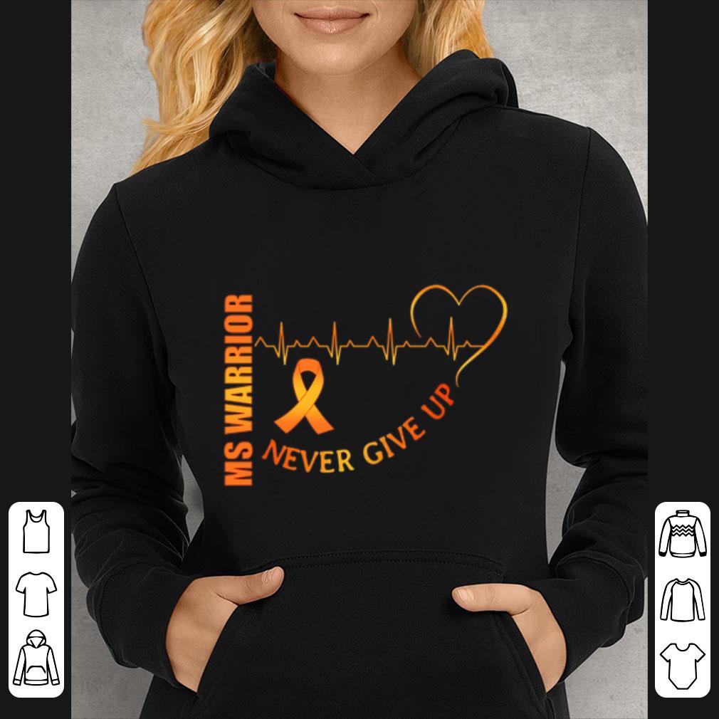 644c0ad6 top ms warrior cancer never give up heartbeat shirt 4 - Top Ms Warrior Cancer never give up heartbeat shirt