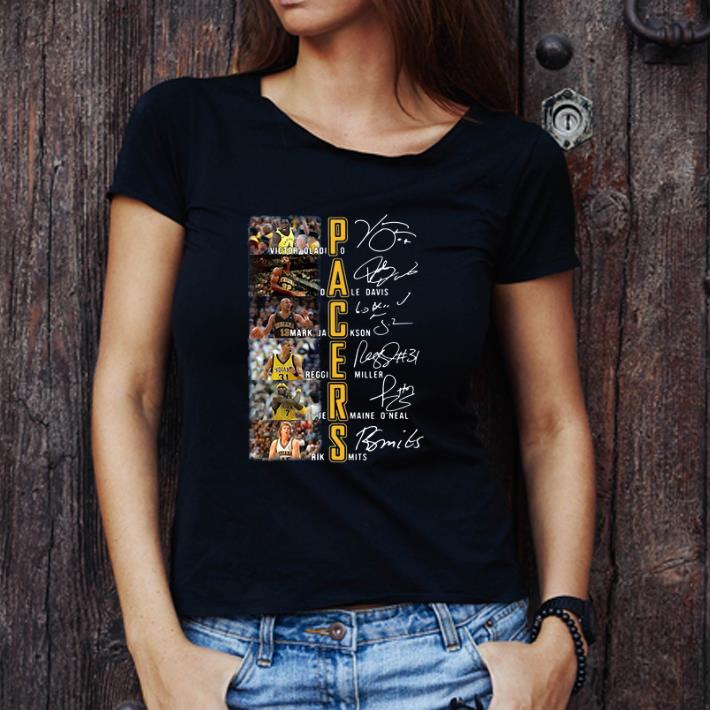 Hot Pacers Victor Oladipo Dale Davis Mark Jackson Signatures shirt
