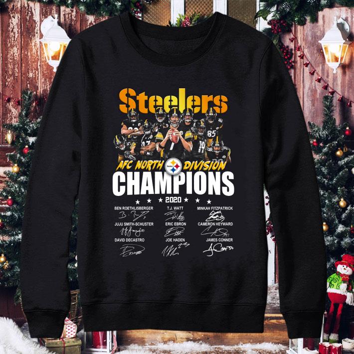 Hot Pittsburgh Steelers AFC North Division Champions 2020 Signed shirt ae3e2dee hot pittsburgh steelers afc north division champions 2020 signed shirt 4 - Hot Pittsburgh Steelers AFC North Division Champions 2020 Signed shirt