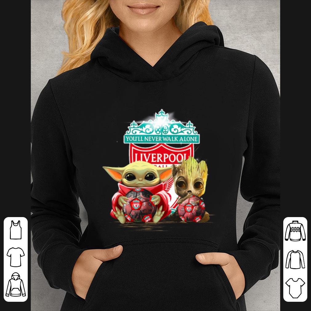 d3b3ce94 pretty baby yoda and baby groot hug liverpool shirt 4 - Pretty Baby Yoda And Baby Groot Hug Liverpool shirt