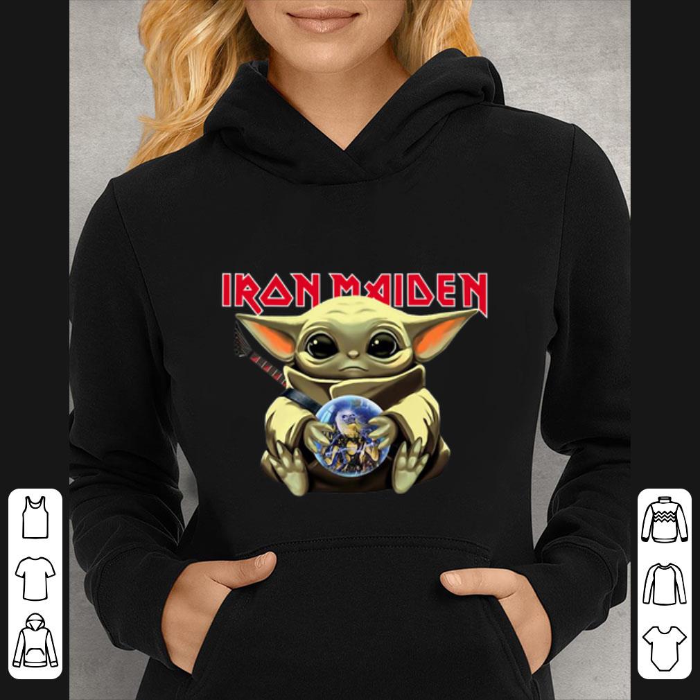 d597c2d1 premium baby yoda hug iron maiden shirt 4 - Premium Baby Yoda Hug Iron Maiden shirt