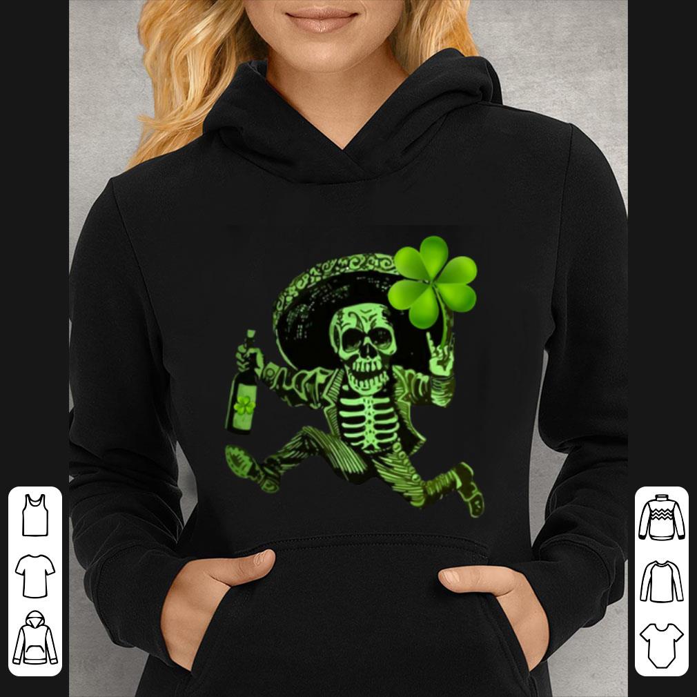 e3c89abe premium skull skeleton with shamrock st patrick s day shirt 4 - Premium Skull Skeleton With Shamrock St. Patrick's day shirt