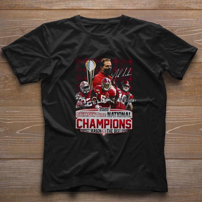 Premium 2020 Alabama Crimson Tide 13-0 National Champions Perfect Season shirt