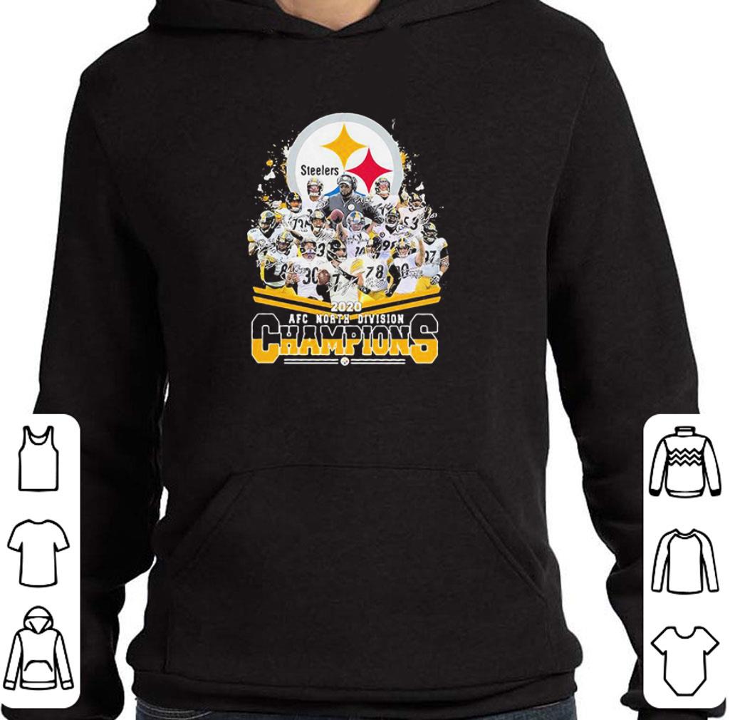 e9de7386 hot hot pittsburgh steelers 2020 afc north division champion signatures shirt 4 - Hot Hot Pittsburgh Steelers 2020 AFC north division Champion signatures shirt