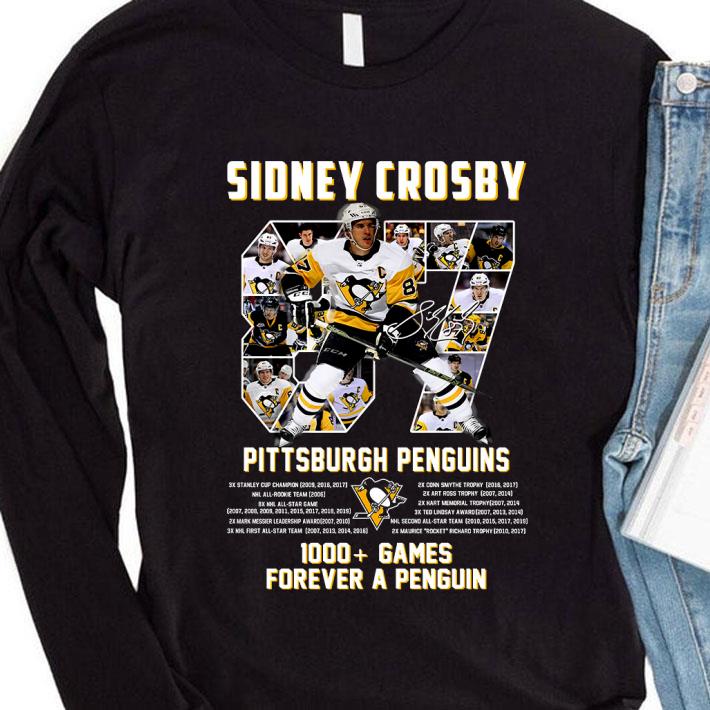 Hot 87 Sidney Crosby Pittsburgh Penguins 1000 Games Forever A Penguins Shirt 220fddaf 87 sidney crosby pittsburgh penguins 1000 games forever a penguins shirt 4 - Hot 87 Sidney Crosby Pittsburgh Penguins 1000 Games Forever A Penguins Shirt