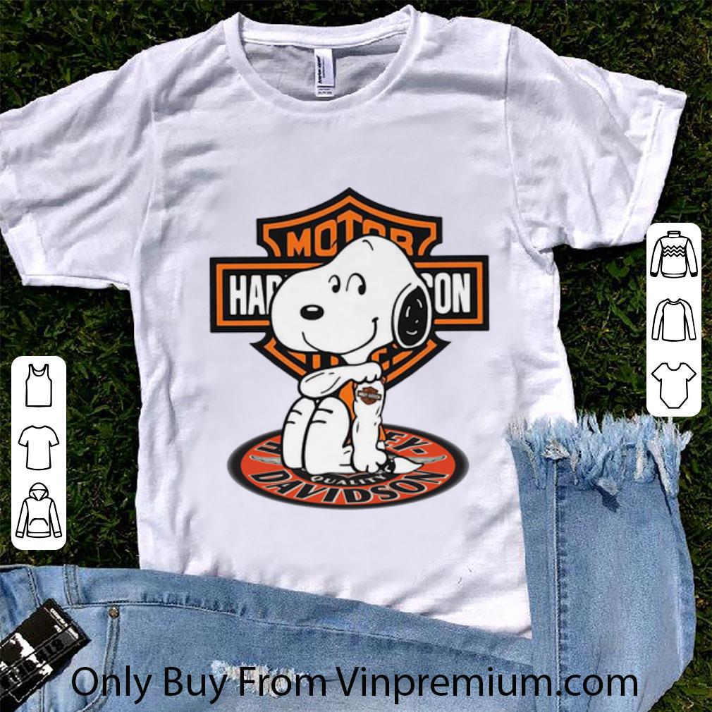 Great Snoopy Motor Harley Davidson Tattoos shirt