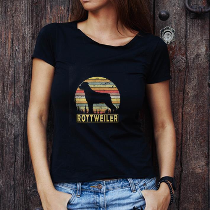 Nice Rottweiler Retro 70s Vintage Dog Lover shirt