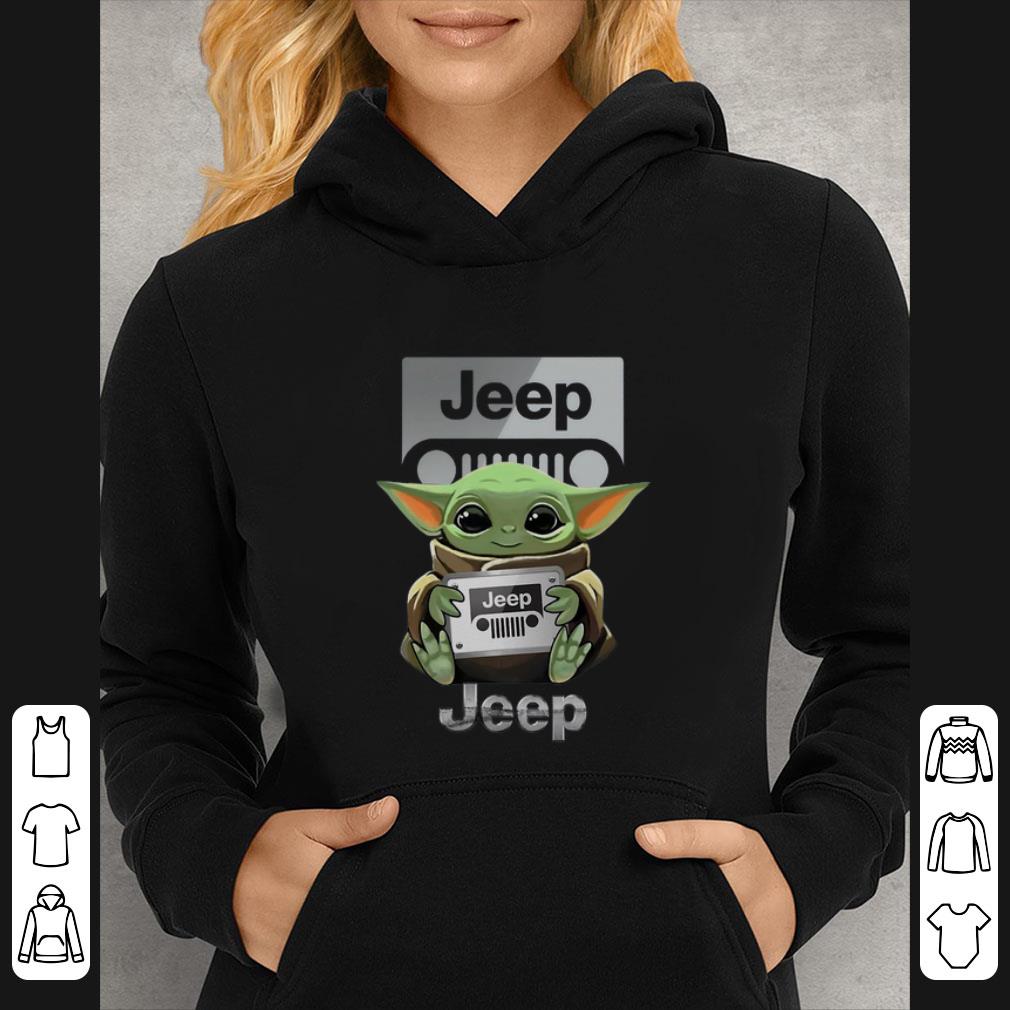 6095c549 top baby yoda hug jeep shirt 4 - Top Baby Yoda Hug Jeep shirt