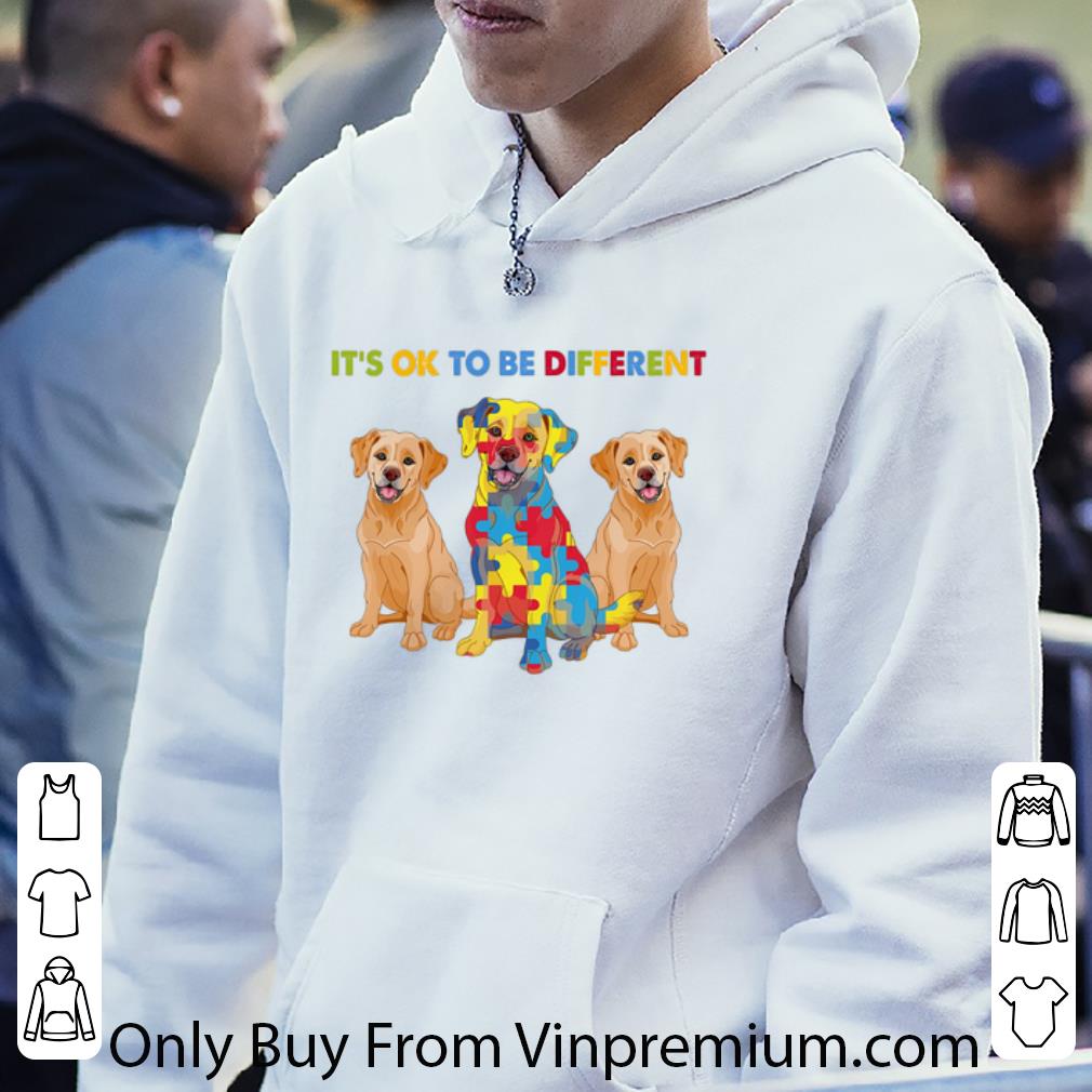 b7d54829 nice golden retriever it s ok to be different autism awareness shirt 4 - Nice Golden Retriever It's ok to be different Autism Awareness shirt