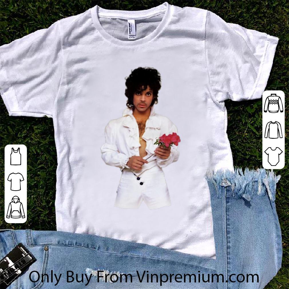 Hot Prince Rogers Nelson and flowers shirt