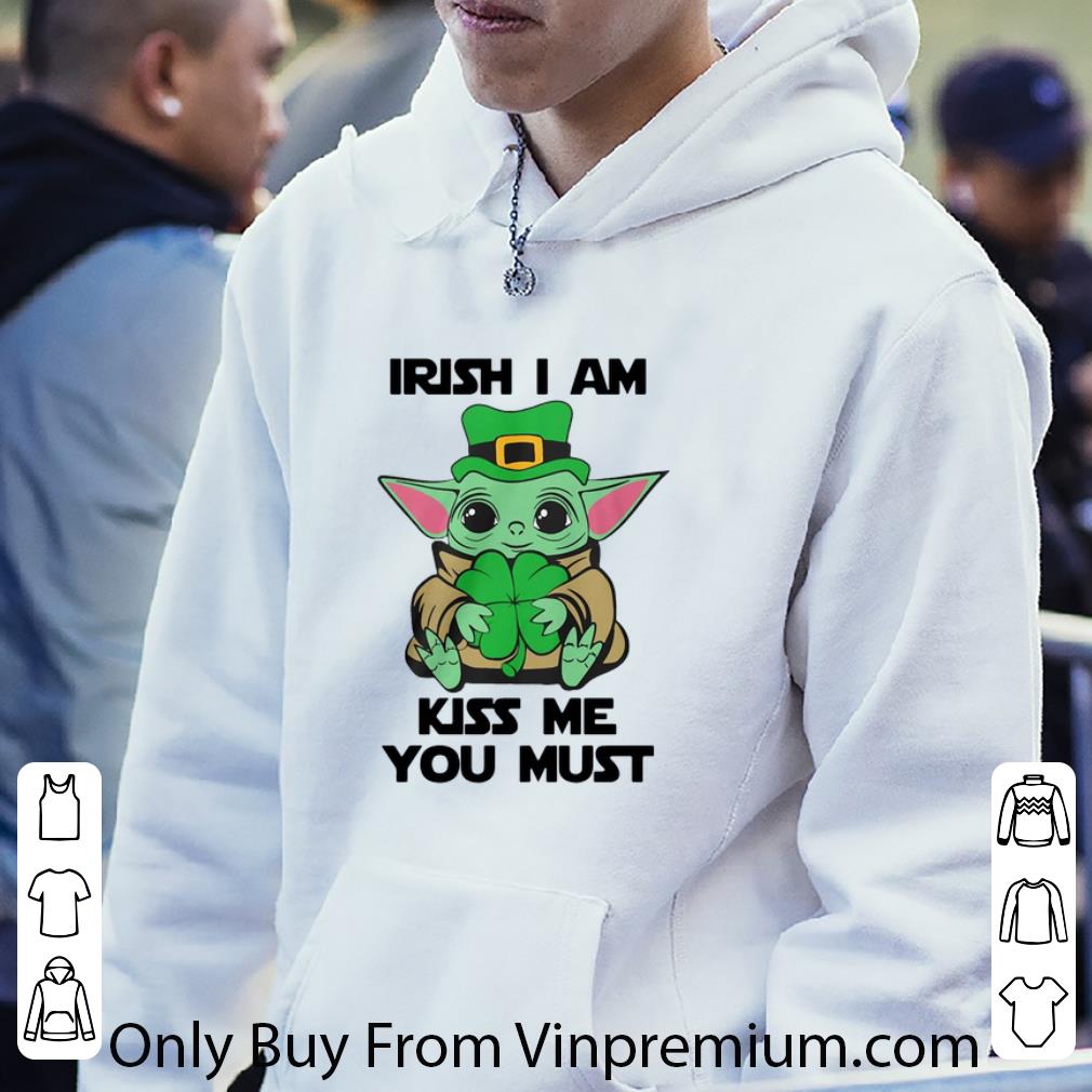 c063cec4 hot baby yoda hug irish i am kiss me you must st patrick s day shirt 4 - Hot Baby Yoda Hug Irish I Am Kiss Me You Must St Patrick’s Day shirt