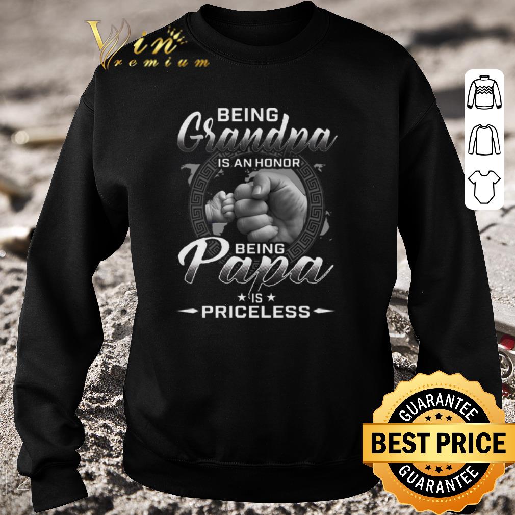 1a147cb8 hot being grandpa is an honor being papa is priceless shirt 4 - Hot Being grandpa is an honor being papa is priceless shirt