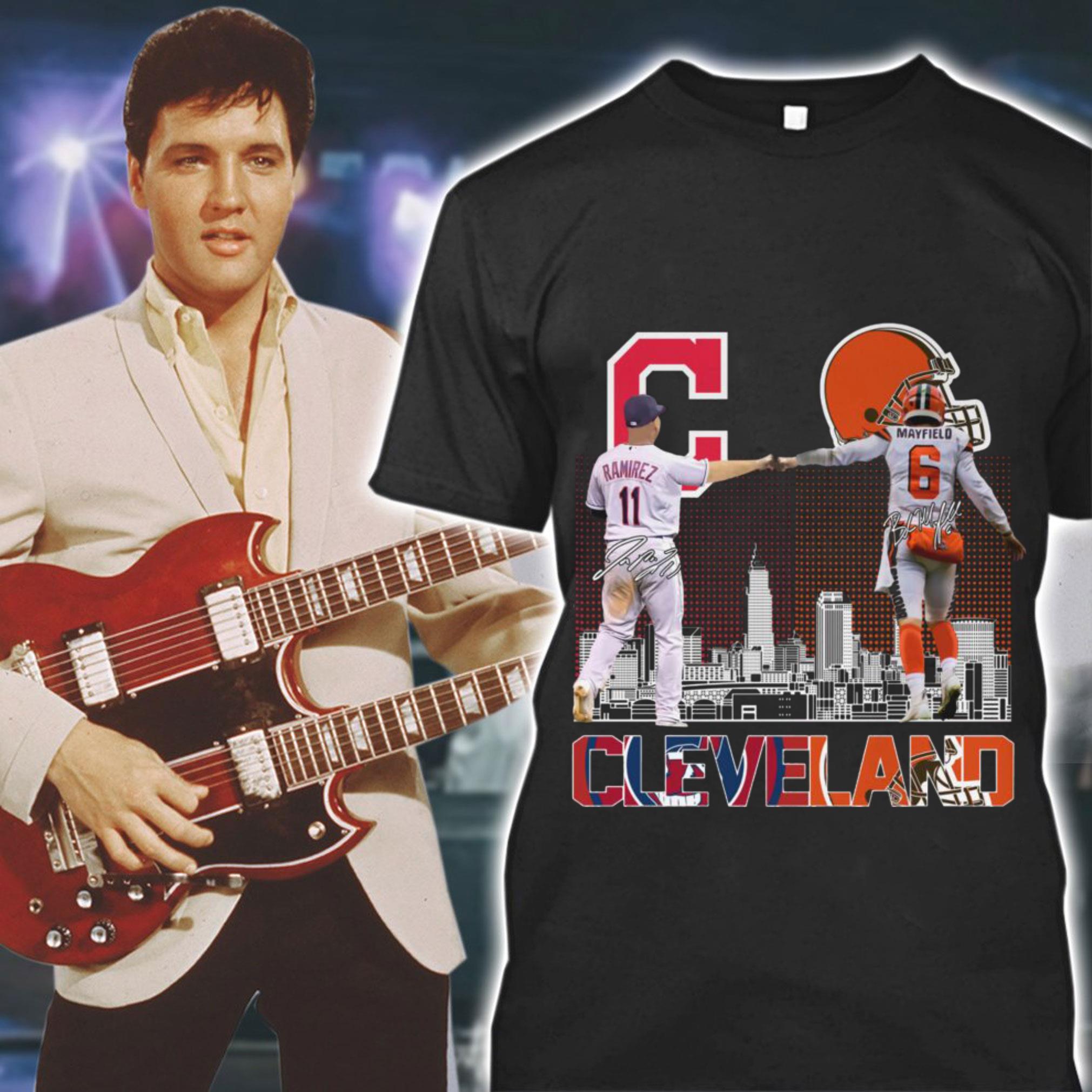 Premium Cleveland City 11 José Ramírez and 6 Baker Mayfield Shirt, Cleveland Indians, Cleveland Browns