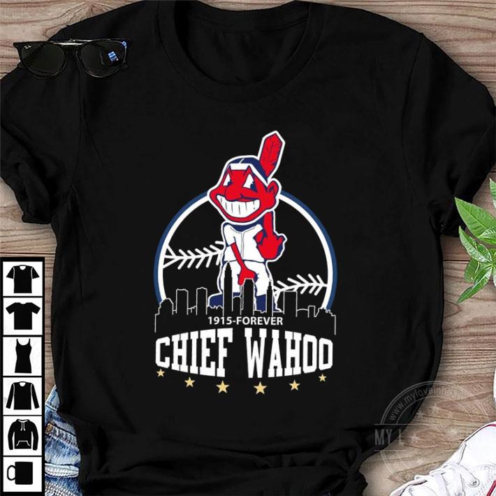 Cleveland Indians Mascot 1915-forever Chief Wahoo MLB Baseball Shirt