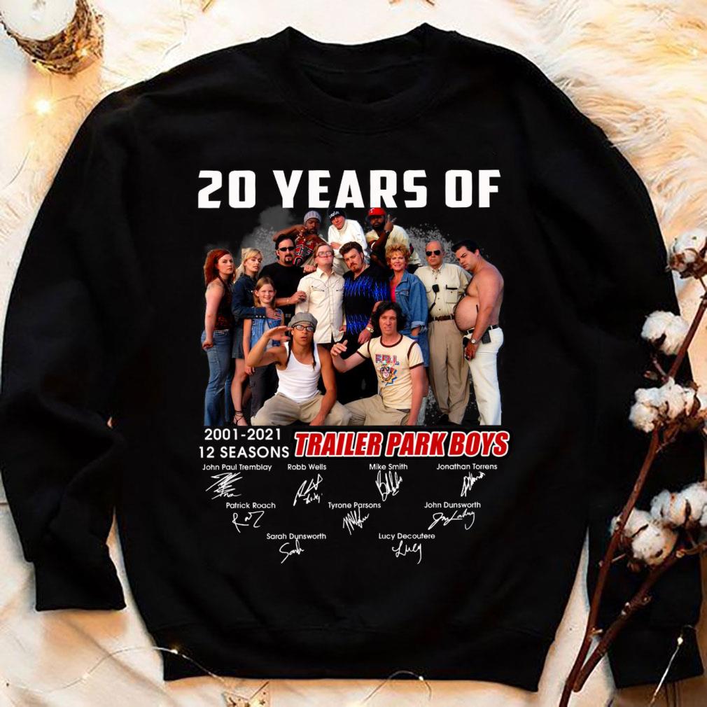 20 years of Trailer Park Boys 2001-2021 12 seasons signatures shirt 20 years of Trailer Park Boys 2001 2021 12 seasons signatures shirt 4 - 20 years of Trailer Park Boys 2001-2021 12 seasons signatures shirt