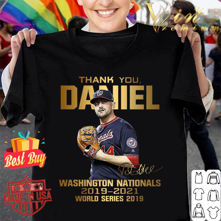Funny 2021 Thank you Daniel Murphy signature Washington Nationals world series 2019 shirt