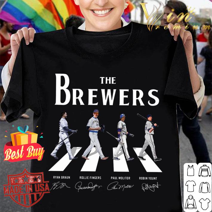Awesome 2021 The Brewers Abbey Road Signatures Milwaukee Brewers Shirt