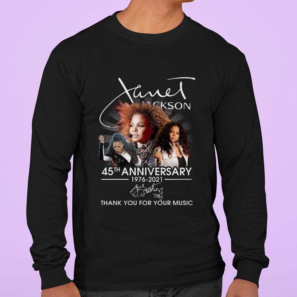 Funny 45th anniversary 1976-2021 Janet Jackson Signature Thank Memories shirt 45th anniversary 1976 2021 Janet Jackson Signature Thank Memories shirt 3 - Funny 45th anniversary 1976-2021 Janet Jackson Signature Thank Memories shirt
