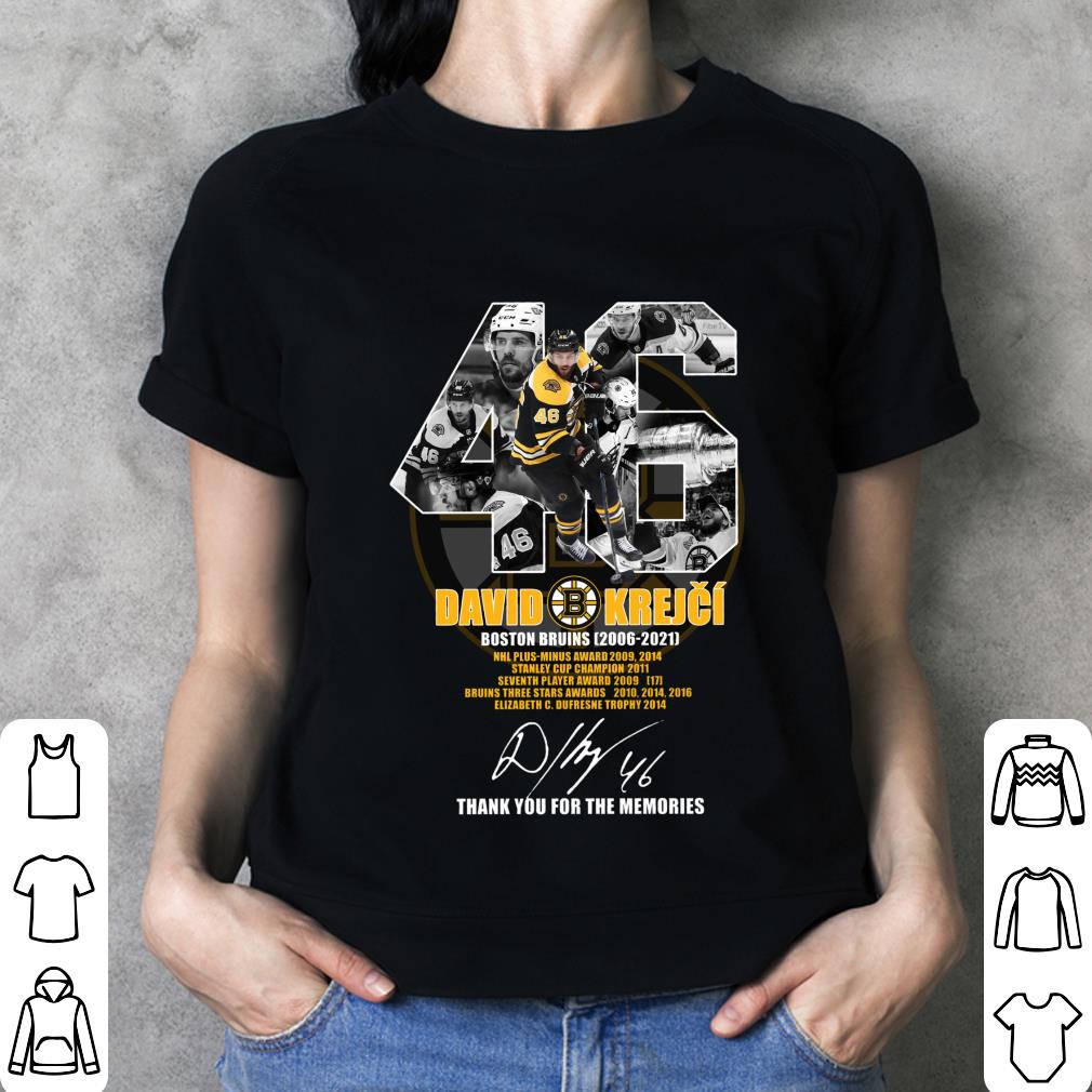 46 David Krejci Boston Bruins 2006-2021 Signature NHL Thank You For The Memories Shirt 46 David Krejci Boston Bruins 2006 2021 Signature NHL Thank You For The Memories Shirt 3 - 46 David Krejci Boston Bruins 2006-2021 Signature NHL Thank You For The Memories Shirt