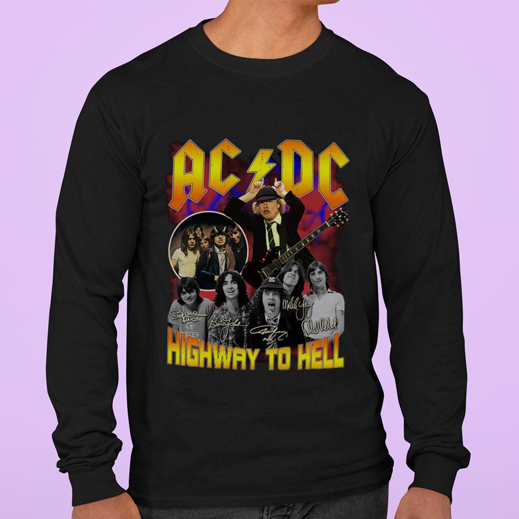 Official ACDC Rock Band Highway To Hell Signatures Shirt ACDC Rock Band Highway To Hell Signatures Shirt 3 - Official ACDC Rock Band Highway To Hell Signatures Shirt