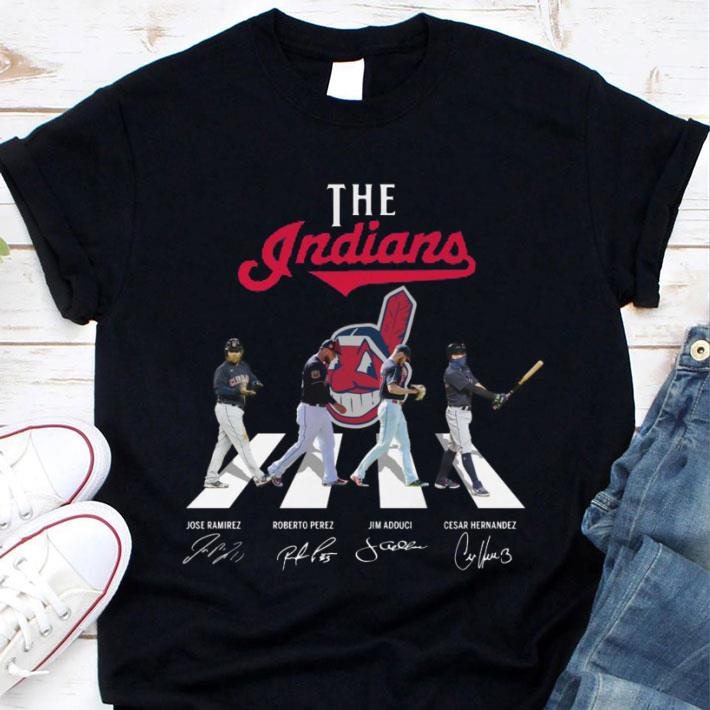 Official Cleveland Indians The Indians Abbey Road Signatures Shirt Cleveland Indians The Indians Abbey Road Signatures Shirt 1 - Official Cleveland Indians The Indians Abbey Road Signatures Shirt