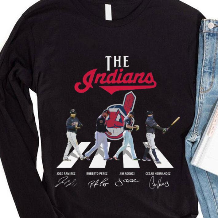 Official Cleveland Indians The Indians Abbey Road Signatures Shirt Cleveland Indians The Indians Abbey Road Signatures Shirt 4 - Official Cleveland Indians The Indians Abbey Road Signatures Shirt