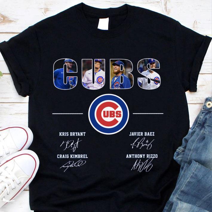 Hot Cubs Kris Bryant Javier Baez Anthony Rizzo Craig Kimbrel Signatures Chicago Cubs Shirt