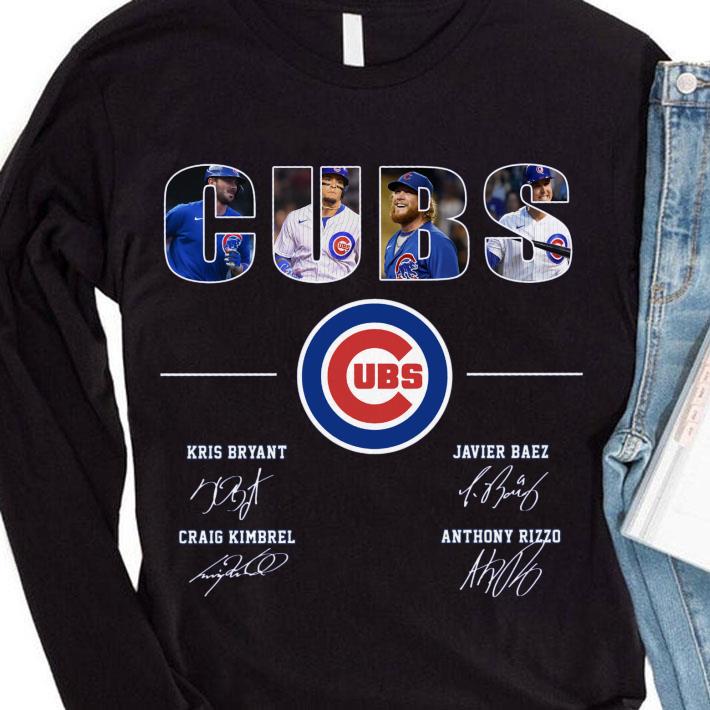 Hot Cubs Kris Bryant Javier Baez Anthony Rizzo Craig Kimbrel Signatures Chicago Cubs Shirt Cubs Kris Bryant Javier Baez Anthony Rizzo Craig Kimbrel Signatures Chicago Cubs Shirt 4 - Hot Cubs Kris Bryant Javier Baez Anthony Rizzo Craig Kimbrel Signatures Chicago Cubs Shirt