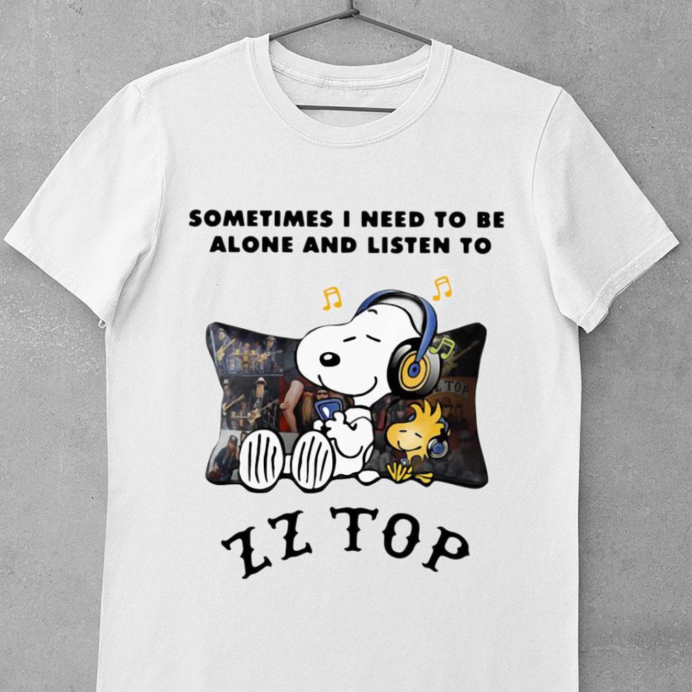 Best Dusty Hill Snoopy Woodstock Sometimes i need to be alone and listen to ZZ Top Shirt