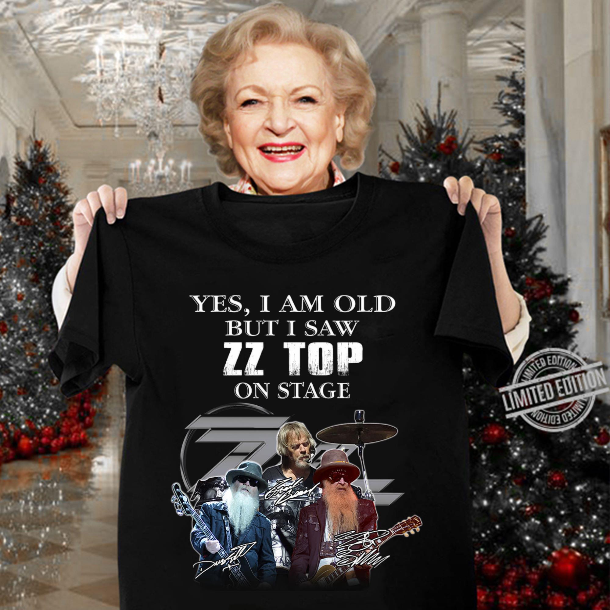 Awesome Dusty Hill Yes i am old but i saw ZZ Top band on stage signatures shirt Dusty Hill Yes i am old but i saw ZZ Top band on stage signatures shirt 3 - Awesome Dusty Hill Yes i am old but i saw ZZ Top band on stage signatures shirt