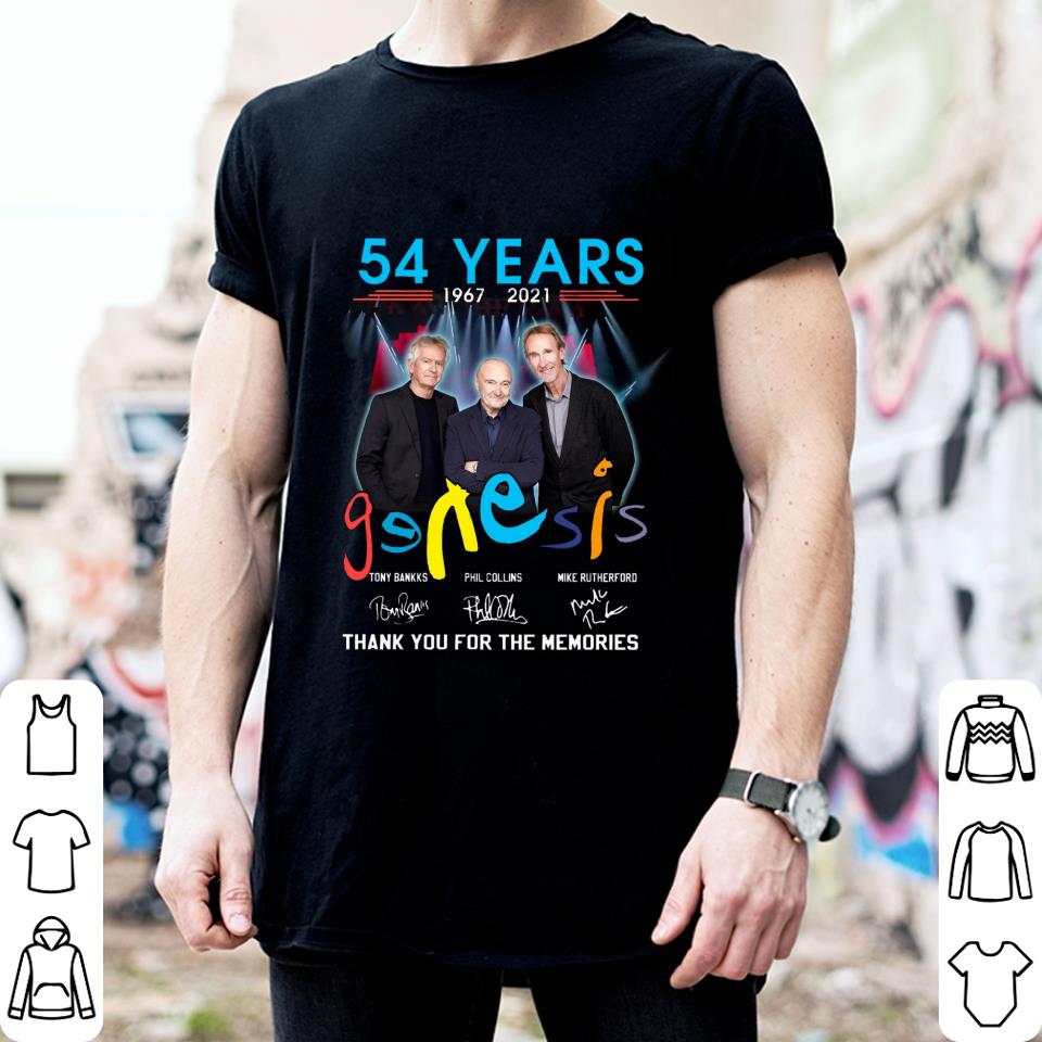 Awesome Genesis band rock members 54 years 1967-2021 signatures thank memories shirt Genesis band rock members 54 years 1967 2021 signatures thank memories shirt 2 - Awesome Genesis band rock members 54 years 1967-2021 signatures thank memories shirt